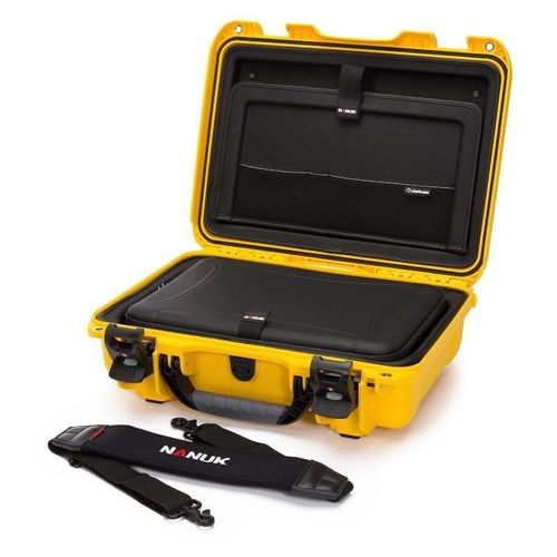 Nanuk Case w/Laptop kit, w/strap (TSA Latches) - Yellow-923S-041YL-0A0