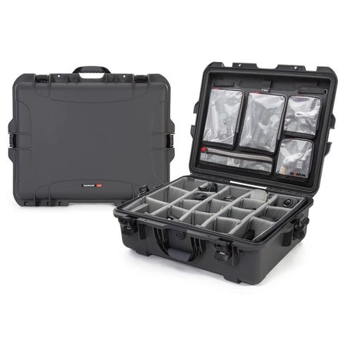 Nanuk Case w/lid org./divider - Graphite-945S-060GP-0A0