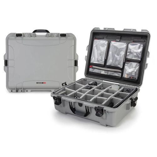 Nanuk Case w/lid org./divider - Silver-945S-060SV-0A0