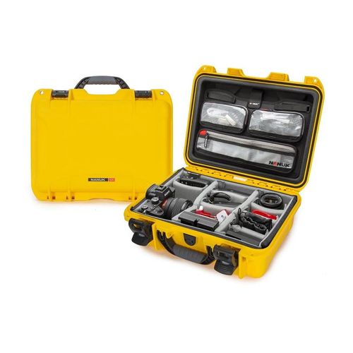 Nanuk Case w/lid org./divider - Yellow-920S-060YL-0A0