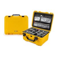 Nanuk Case w/lid org./divider  Yellow - 933S-060YL-0A0
