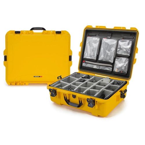 Nanuk Case w/lid org./divider - Yellow-945S-060YL-0A0