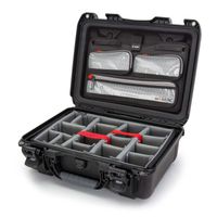 Nanuk Case w/lid org.  w/divider  Black - 925S-060BK-0A0