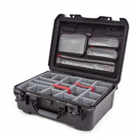 Nanuk Case w/lid org.  w/divider  Black - 940S-060BK-0A0
