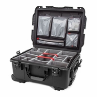 Nanuk Case w/lid org.  w/divider  Black - 955S-060BK-0A0