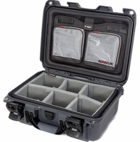 Nanuk Case w/lid org. - w/divider - Graphite-918S-060GP-0A0