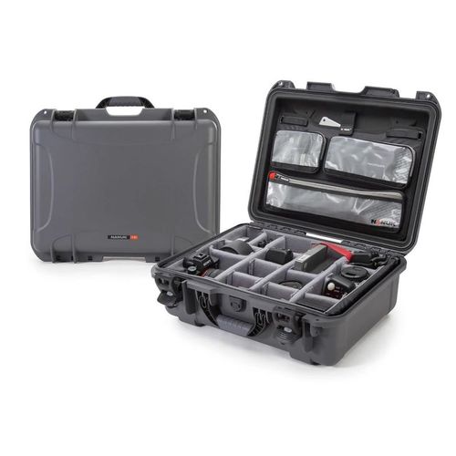 Nanuk Case w/lid org. - w/divider - Graphite-930S-060GP-0A0