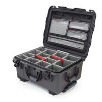Nanuk Case w/lid org.  w/divider  Graphite - 950S-060GP-0A0