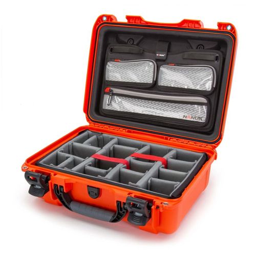 Nanuk Case w/lid org.  w/divider  Orange - 925S-060OR-0A0