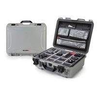 Nanuk Case w/lid org. - w/divider - Silver-930S-060SV-0A0