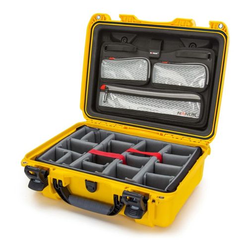 Nanuk Case w/lid org. - w/divider - Yellow-925S-060YL-0A0