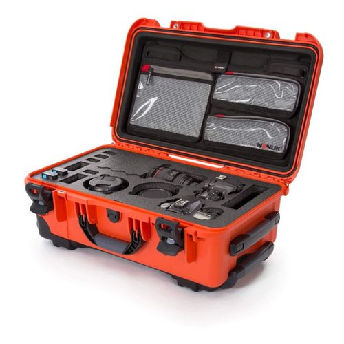 Nanuk Case w/lid org. - w/f for 2 bodies DSLR - Orange -935S-070OR-0A0-20060