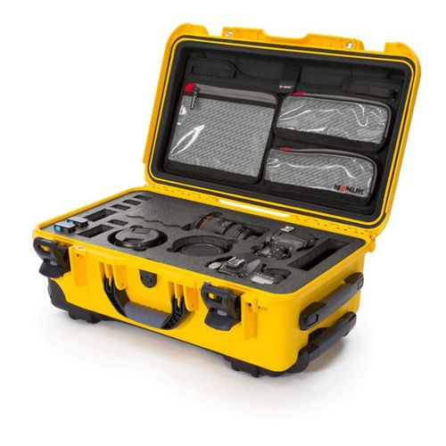 Nanuk Case w/lid org. - w/f for 2 bodies DSLR - Yellow-935S-070YL-0A0-20060