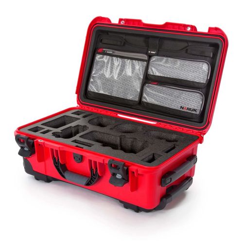 Nanuk Case w/lid org. - w/f Sony A7 - Red-935S-070RD-0A0-19017