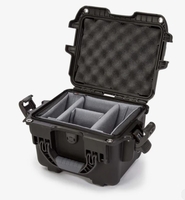 Nanuk Case w/padded divider - Black-908S-020BK-0A0