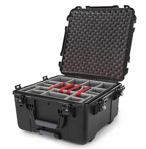 Nanuk Case 968 w/padded divider - Black - 968S-020BK-0A0