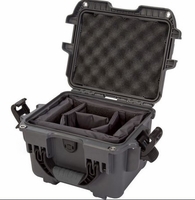 Nanuk Case w/padded divider - Graphite-908S-020GP-0A0