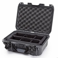 Nanuk Case w/padded divider - Graphite-915S-020GP-0A0