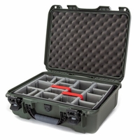 Nanuk Case w/padded divider - Olive-930S-020OL-0A0