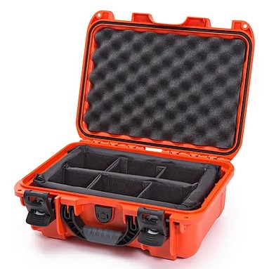 Nanuk Case w/padded divider - Orange-915S-020OR-0A0