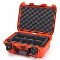 Nanuk Case w/padded divider - Orange-915S-020OR-0A0