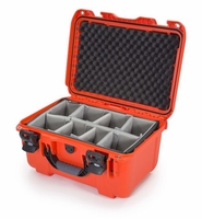 Nanuk Case w/padded divider - Orange-918S-020OR-0A0