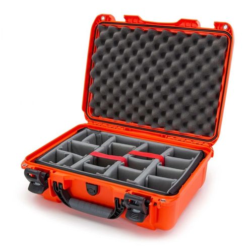 Nanuk Case w/padded divider - Orange-925S-020OR-0A0
