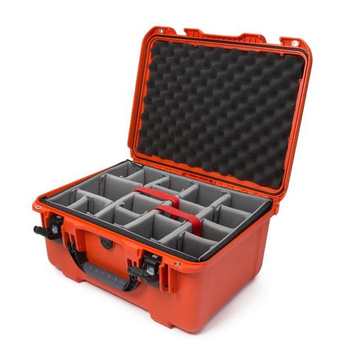 Nanuk Case w/padded divider - Orange-933S-020OR-0A0