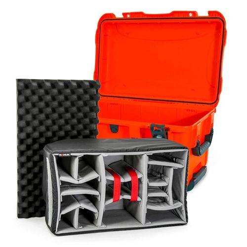 Nanuk Case w/padded divider - Orange-938S-020OR-0A0