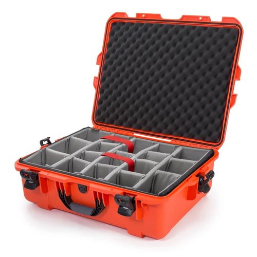 Nanuk Case w/padded divider - Orange-945S-020OR-0A0