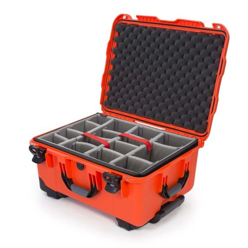 Nanuk Case w/padded divider - Orange-950S-020OR-0A0