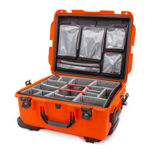 Nanuk Case w/padded divider - Orange-955S-020OR-0A0
