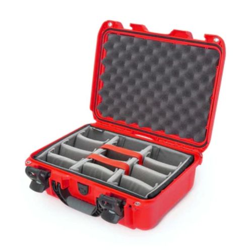 Nanuk Case w/padded divider - Red-920S-020RD-0A0