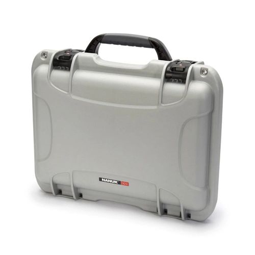 Nanuk Case w/padded divider (TSA Latches) - Silver-923S-021SV-0A0