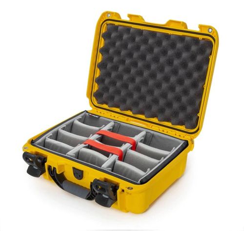Nanuk Case w/padded divider - Yellow-920S-020YL-0A0