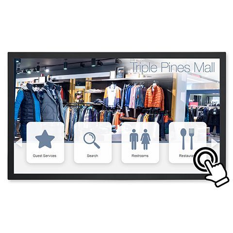 NEC 43" Wide Color Gamut Ultra High Definition Professional Display with pre-installed IR touch - P435-IR