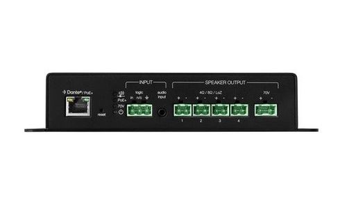 NETWORKED DANTE LOW IMP/70V PoE+ Powered Multichannel Amplifier - MXN-AMP
