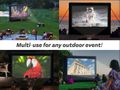 Elite Outdoor Movies Outdoor Screen 15' Inflatable Rear Projection Screen - B-13R