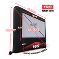 Outdoor Movie Theater System - Silver 4K Package (REAR PROJECTION)