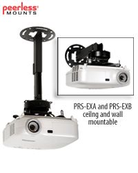 Peerless 12.6"-20.6" Adjustable Ceiling and Wall Extension for PRG or PRS Projector Mount EXB-S
