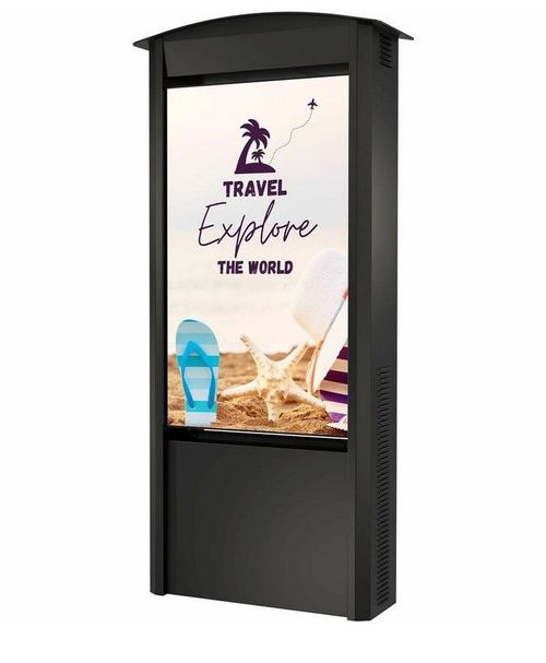 Peerless-AV Dual-Sided Smart City Kiosk with (2) 55" Xtreme� High Bright Outdoor Displays - KOP55XHB2