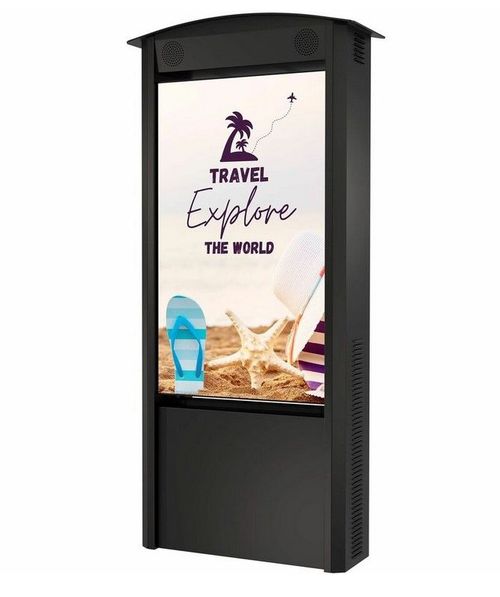 Peerless-AV Dual-Sided Smart City Kiosk with (2) 55" Xtreme� High Bright Outdoor Displays - KOP55XHB2-A