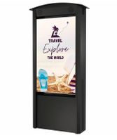 Peerless-AV Dual-Sided Smart City Kiosk with (2) 55" Xtreme� High Bright Outdoor Displays - KOP55XHB2-A
