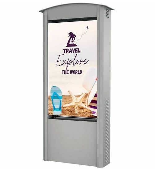 Peerless-AV� Dual-Sided Smart City Kiosk with (2) 55" Xtreme� High Bright Outdoor Displays - KOP55XHB2-S