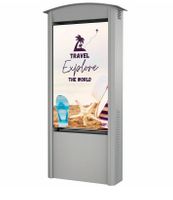 Peerless-AV� Dual-Sided Smart City Kiosk with (2) 55" Xtreme� High Bright Outdoor Displays - KOP55XHB2-S
