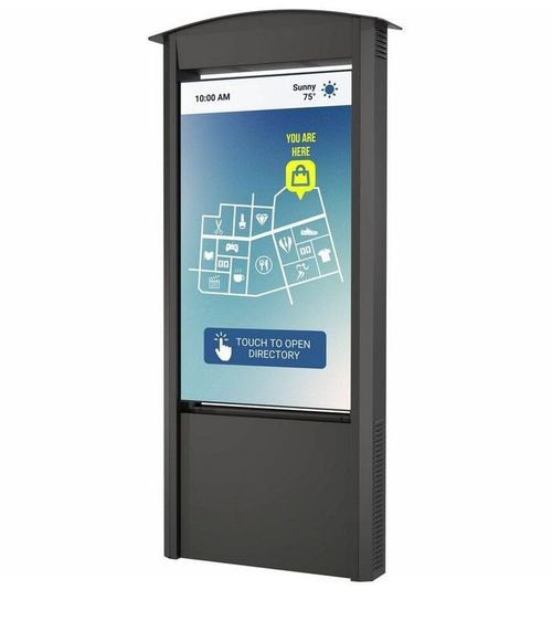Peerless-AV� Smart City Kiosk with 55" Xtreme� High Bright Outdoor Display - KOP55XHB