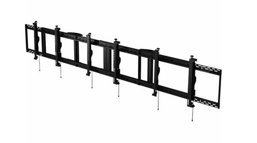 Peerless-AV� SmartMount� Digital Menu Board Ceiling Mount with 8pt Adjustment - Landscape 3x1 Configuration for 40" to 42" Displays - DS-MBZ942L-3X1