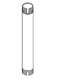 Peerless Fixed Extension Column, 9' length EXT109