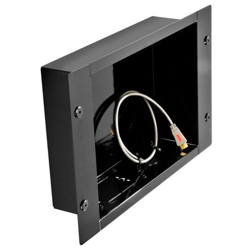 Peerless In-Wall Large Metal Box with 1 knock out for A/V Accessories (Black) - IBA2