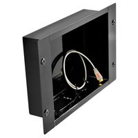 Peerless In-Wall Large Metal Box with 1 knock out for A/V Accessories (Black) - IBA2